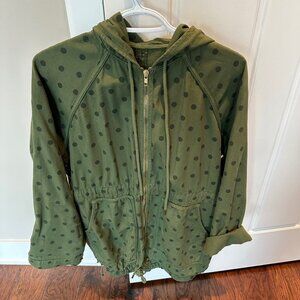THE GREAT The Great Long Polka dot jacket in Green Sz 1 (S)